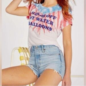 NWT WILDFOX Keep Your Hands Off My Water Balloons Tee TShirt Size Small